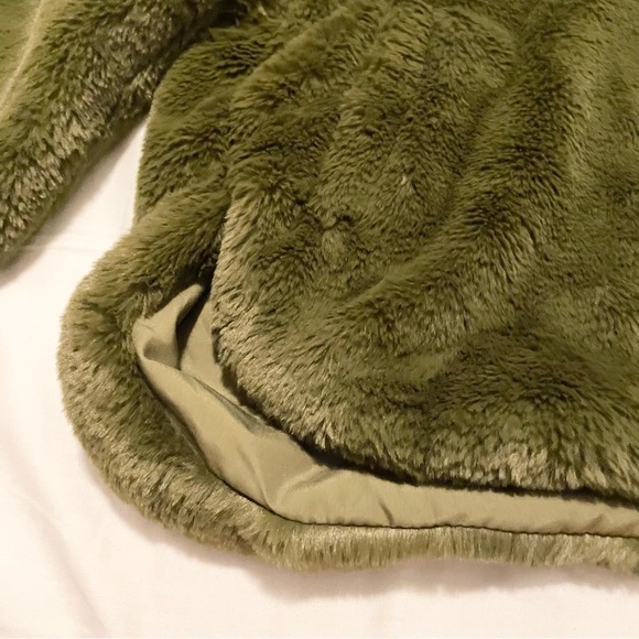 Zara Faux Fur Plush Zip Hoodie Teddy Jacket Size Medium - Picture 7 of 16